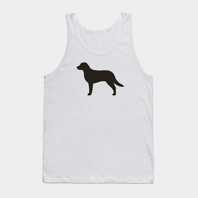 Chesapeake Bay Retriever Silhouette Tank Top by Coffee Squirrel